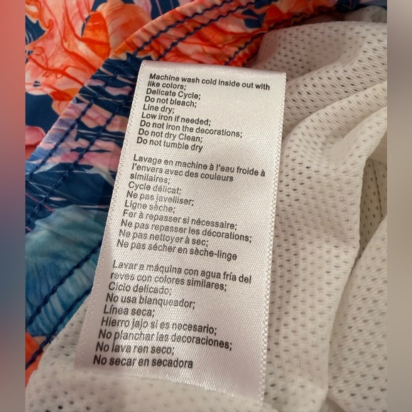 NWOT Swims Bari Jellyfish Swim Shorts Men's Medium Blue Elastic Drawstring Waist - Picture 14 of 14